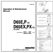 Koparka Komatsu D65PX-12 D65EX,PX-12 Instrukcja obsługi i konserwacji