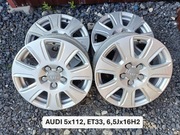 Używane felgi aluminiowe 16” 5x112 Audi VW Seat Skoda – komplet 4 sztuki