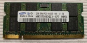 Używana pamięć RAM 2 GB Samsung do laptopa