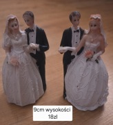 Figurki para młoda dekoracja ślub wesele tort topper ozdoba ślubna