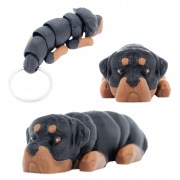 Breloczek 3D w kształcie pieska – Rotweiler
