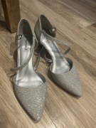 Buty na szpilce brokatowe 39 