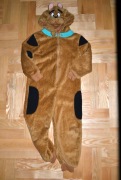 4^ Scooby Doo pluszowy strój przebranie piżama 6/7 Lat_116/122 cm