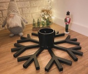 Stojak na choinkę - śnieżynka . Ręcznie robiony, stalowy, stabilny.