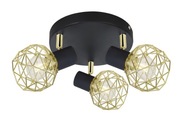 Lampa sufitowa plafon czarny