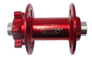 Piasta przednia Progress 15x100mm 24 otw. / 28 otw., czerwona 15mm x 100mm