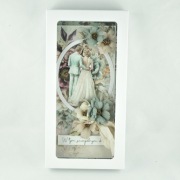 Kartka ślubna w pięknej kolorystyce