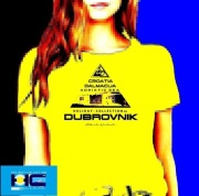 koszulka damska DUBROVNIK rozmiar L, zolta francuskiej firmy SOLS 