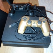 Konsola Sony PlayStation 4 Slim + dwa pady, kable 100% ok 