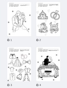 KOLOROWANKI ŚLUBNE DLA DZIECI - 12 STRON PDF DO DRUKU