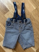 H&M spodenki z szelkami r. 68 marynarskie