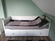 Łóźko HEMNES IKEA rozkładane wraz z materacami