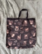 Materiałowa torebka tote z nadrukiem alkoholi