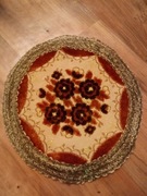 Stara serwetka welurowa z podszewką