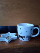 KUBEK Z PODSTAWKĄ NA HERBATĘ KOTY HOME&YOU SERCA PLUS GRATIS