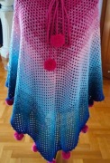 Poncho "Malinowa Laguna"