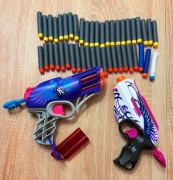 Zestaw 2 pistolety NERF+ strzalki