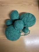 Włóczka zielona morska anilana 300g