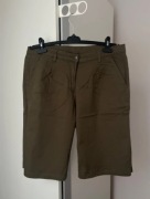 Zielone krótkie spodenki bermudy khaki XXL
