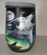 Kubek termiczny wilk i zorza 350 ml