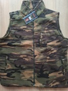 Bezrękawnik kamizelka moro polar gruby z kieszeniami XXL DUŻY ROZMIAR