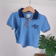 Polo Carry 110 krótki rękaw koszulka z kołnierzykiem na guziki niebieska gr