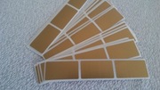 Naklejki zdrapki zdrapka DIY 23x42mm Złote - 100 szt