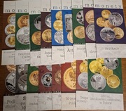 Foldery emisyjne do monet NBP - Sokół Wędrowny i inne - 62 szt.
