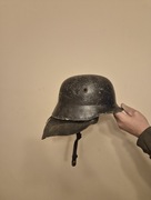 Hełm niemiecki Wehrmacht przywieziony z Niemiec 