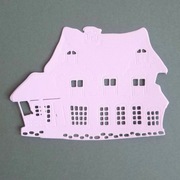 Scrapki Papierowe - Baza DOM BUDYNEK biały.