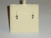 W.KRUK SREBRNE KOLCZYKI Z MARKAZYTAMI I AMETYSTAMI