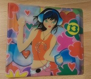 Segregator na płyty różowy mały 8 miejsc