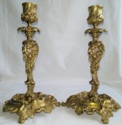 ŚWIECZNIKI bogate szczegóły BRĄZ Henri Picard XIXw