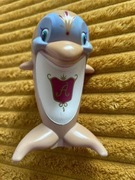 Vintage figurka delfina z powozu Arielki z Małej Syrenki, 13 cm