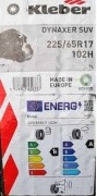 4x 225/65R17 102H SUV 4x4 KLEBER DOT 03.24 5mm