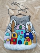 Torba filcowa rękodzieło