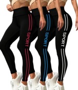 Legginsy sportowe damskie, rozmiar S, EU36