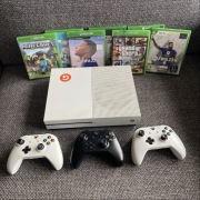 Xbox One S + 3 pady + gry | gotowy zestaw do grania