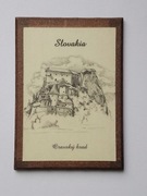 Słowacja Zamek Orawski - magnes na lodówkę