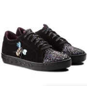 Skórzane półbuty sneakersy Karino 39 brokat