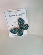 Broszka motyl cyrkonie