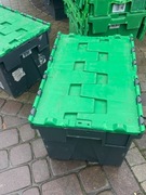 Plastikowy pojemnik z pokrywą 600x400x365 mm