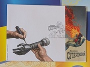 Ukraina.Koperta FDC „Kraj nadludz"  z kuponem  i pieczęcią, 2025