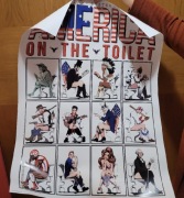 Plakat america on the toilet