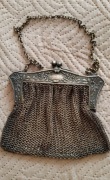 Stara secesyjna,torebka metalowa