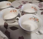 Cztery Filiżanki Tielschaltwasser Dawny Wałbrzych. Przedwojenne