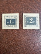 Notpfennig !! Waldenburg Wałbrzych  2 sztuki stan idealny !!!