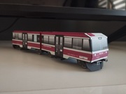 Model kartonowy  pociąg miejski autobus szyno Kolzam SN81-002 PKP Intercity