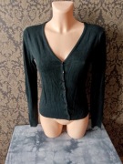 czarny sweter kardigan 80% bawełna