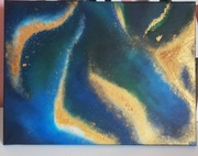 Obraz akrylowy ręcznie malowany - abstrakcja 